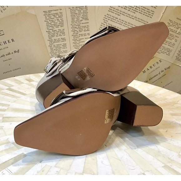 Free People Jeffrey Campbell Hendrix Heels Light Gray Matte Leather - Picture 10 of 10